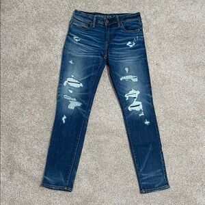 American Eagle Men Blue Skinny Jeans